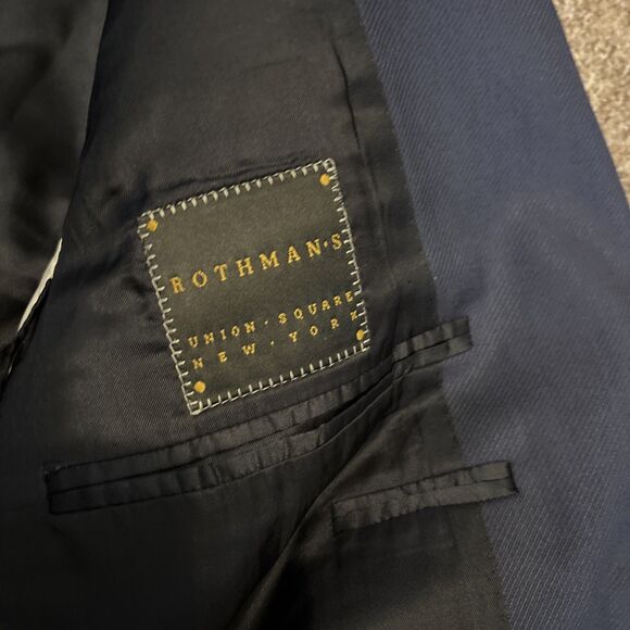 Canali Blazer Mens It 50 | US 40 100% Wool Sports Coat Rothman Union SQ NYC - Picture 10 of 15